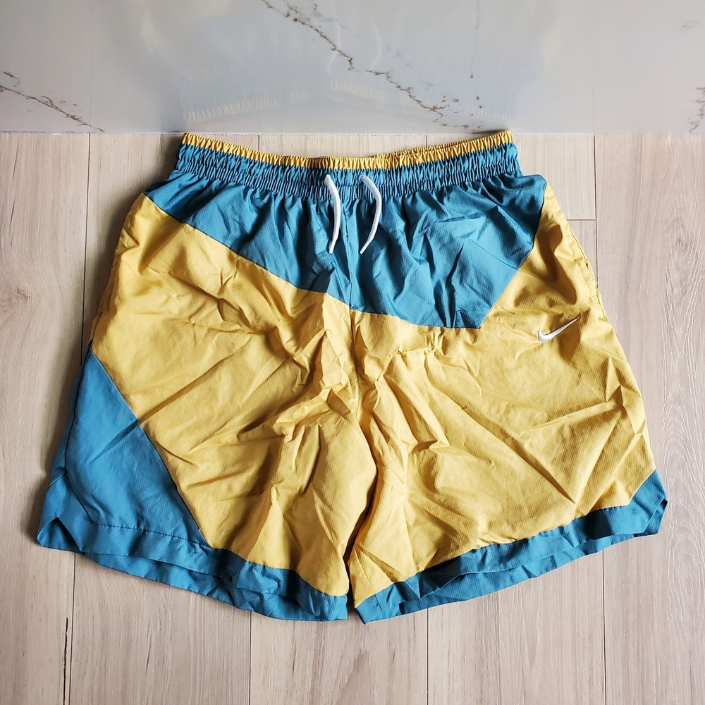 Nike Shorts Mens XL Teal Gold DNA Woven Training Basketball Gym Short DH7559-379